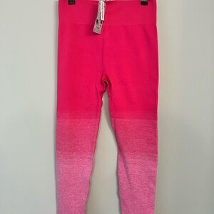 NWT Women's Pink Ombre Leggings